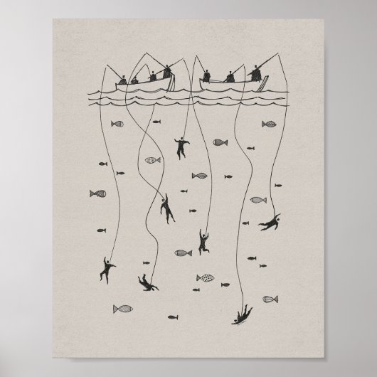 Vissers van Mannen - Matteüs 4:19 Poster (Voorkant)