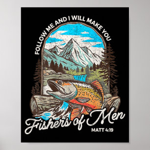 Vissers Van Mensen Mattheüs 4-19 Bijbel Christelij Poster