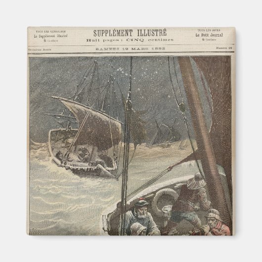 Vissers van Newfoundland Magneet (Voorkant)