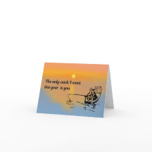 Visser's vangst Valentijnsdag kaart