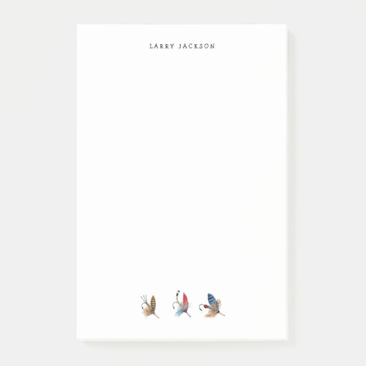 Vissers vliegen post-it® notes (Voorkant)