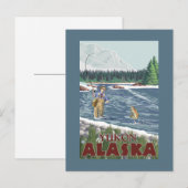 Vissers - Yukon, Alaska Briefkaart (Voorkant / Achterkant)