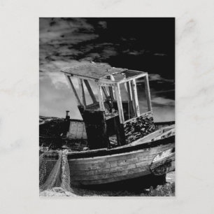  vissersboot. briefkaart