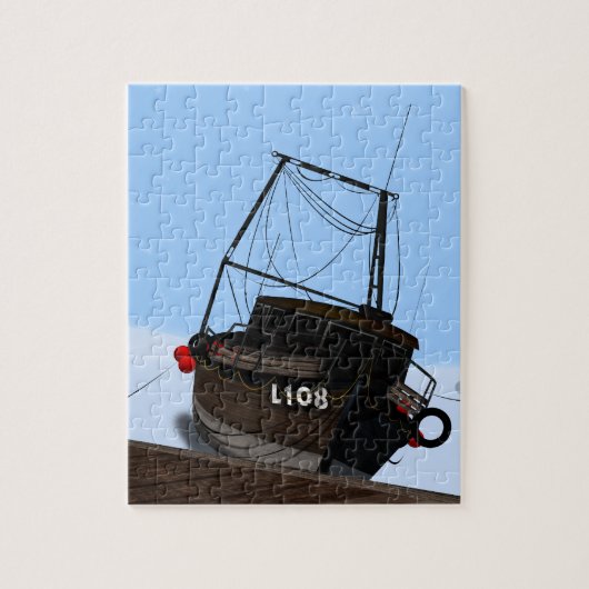 Vissersboot Legpuzzel (Verticaal)