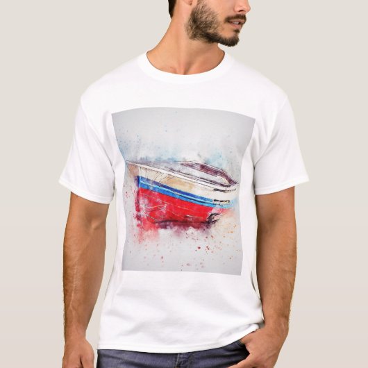 vissersboot T-shirt (Voorkant)