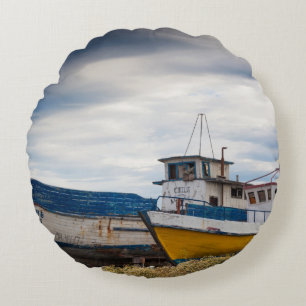 Vissersboten Rond Kussen