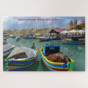 Vissersboten van Malta. Legpuzzel
