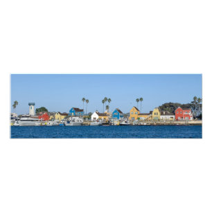 Vissersdorp - Marina Del Rey, CA Foto Afdruk
