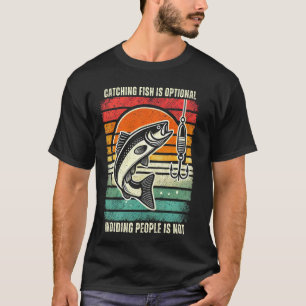 Visshirt Grappige Hengelaar Visser Humor Grappige T-shirt
