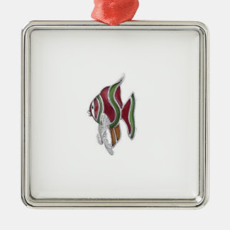 Vissiervis Metalen Ornament