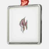 Vissiervis Metalen Ornament (Links)