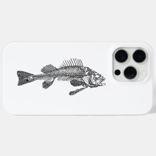 Visskelet Case-Mate iPhone Case (Achterkant (horizontaal))