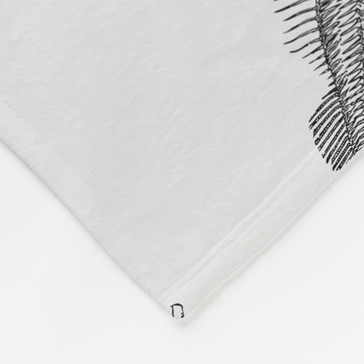 Visskelet Fleece Deken (Hoek)