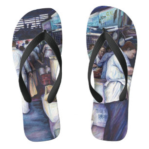 Vissoep met Hoofd, Singapore Teenslippers