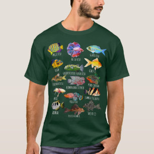 Vissoorten Biologie van aquariumsoorten T-shirt