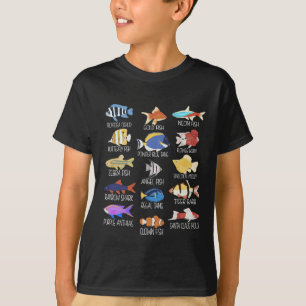 Vissoorten Soorten zoetwatervissen T-shirt
