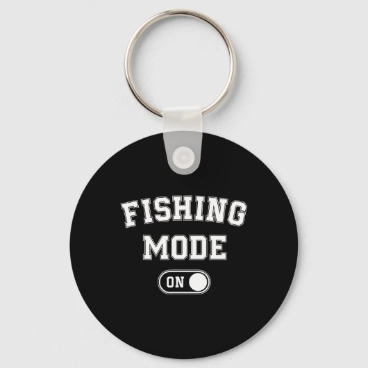 Visstand Aan Grappige Visser Cadeau Visser Vader Sleutelhanger (Voorkant)