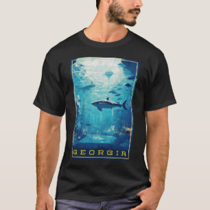 Visstemming op illustratie premium design t-shirt