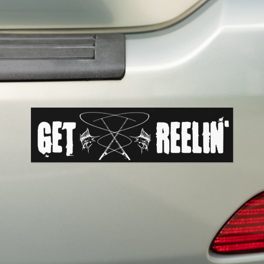 vissticker bumpersticker (Op auto)