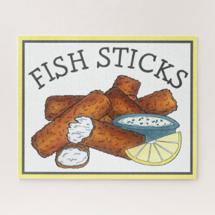 Vissticks Visvissingers Tartarsaus Legpuzzel