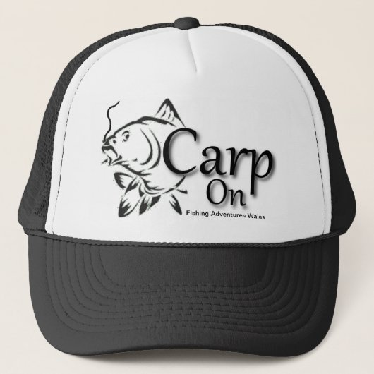 Vist Adventures Wales Carp op Baseball Pet (Voorkant)