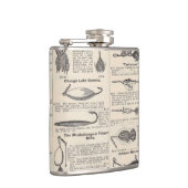  Vist: Antiek visser uit de jaren 1900 Heupfles (Rechts)