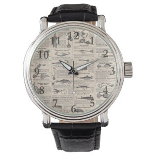  Vist: Antiek visser uit de jaren 1900 Horloge