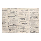  Vist: Antiek visser uit de jaren 1900 Kussensloop (Achterkant)