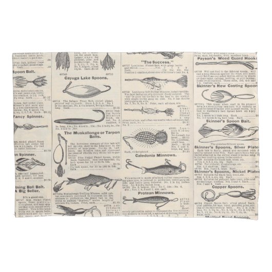  Vist: Antiek visser uit de jaren 1900 Kussensloop (Voorkant)