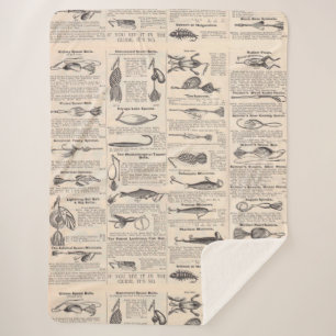  Vist: Antiek visser uit de jaren 1900 Sherpa Deken