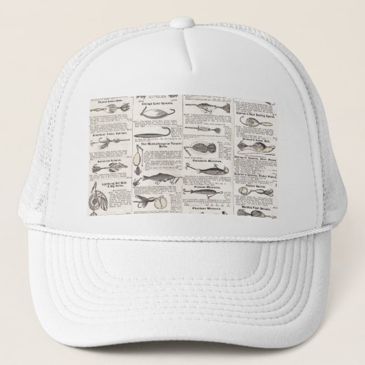  Vist: Antiek visser uit de jaren 1900 Trucker Pet (Voorkant)
