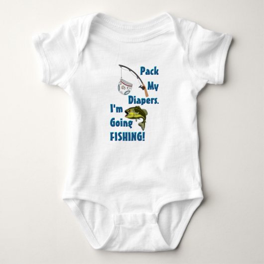 Vist! baby romper (Voorkant)