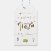Vist Baby shower waslijn Cadeaulabel (Achterkant)