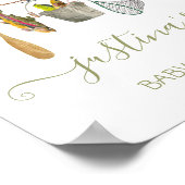 Vist Baby shower waslijn Poster (Hoek)