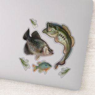 Vist Bass Blue Gill Crappie Hooks Sticker