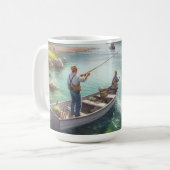 Vist Beste Pap Koffie Mok (Voorkant links)