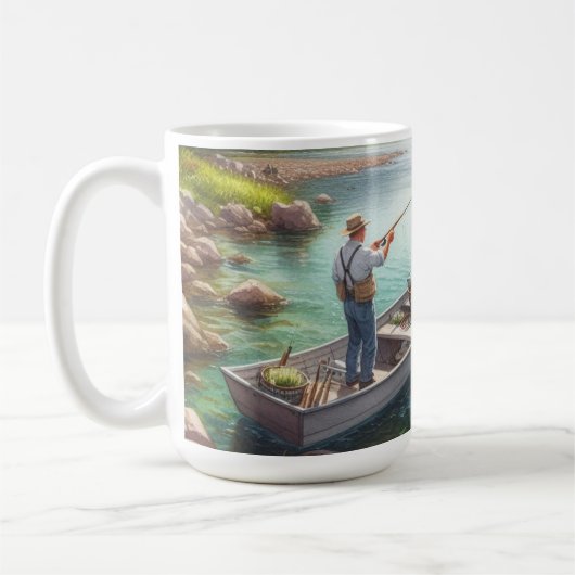 Vist Beste Pap Koffie Mok (Links)
