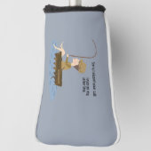 Vist Blauw Funny Droevig Uw Citaat van de Vraag ge Golfheadcover (Draai 90)