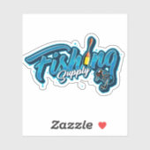 Vist Blauwe Sticker | Afgesneden Sticker (Vel)