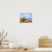 Vist Boats Beach Saintes-Maries Van Gogh Fine Poster (Keuken)
