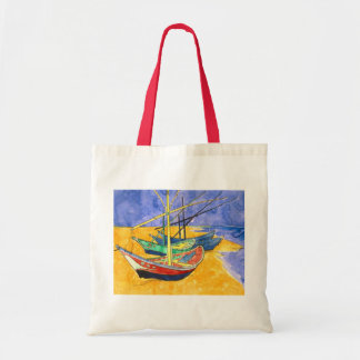 Vist Boats Beach Saintes-Maries Van Gogh Fine Tote Bag