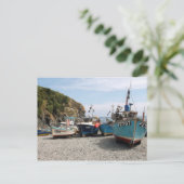 Vist Boats Cadgwith Cornwall England Briefkaart (Staand voorkant)