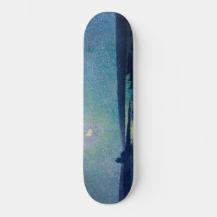 Vist Boats in de Moonlight (Camaret, Frankrijk) Skateboard