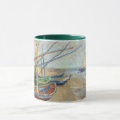 Vist Boats op het strand door Vincent Van Gogh Mok (Midden)