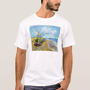 Vist Boats op het strand door Vincent Van Gogh T-shirt