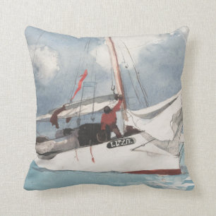 Vist Boats, sleutelwesten Kussen