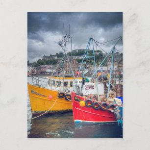 Vist boten in Oban Harbour Briefkaart