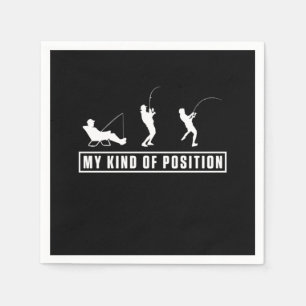 Vist buitenshuis Camping Fish Fisherman Gift Servet