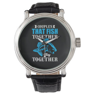 Vist cadeaubonen die samen vissen horloge