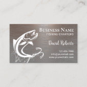 Vist Charters Professional Faux Copper Metal Visitekaartje (Voorkant)